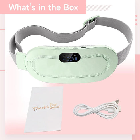 yeeplant Settings Adjustable Heat Warmher Menstrual Heating Pad, U Rechargeable, Ergonomic Design, Portable Cordless