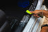 ProGrip Interior Scrub Brush by Detail Factory - Soft Bristles, Rubber Grip, Curved Head Profile