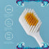 Japanese Soft-bristled Manual Toothbrush Set, Wide-Headed Floss Toothbrush for Adult Care (3 Sets)