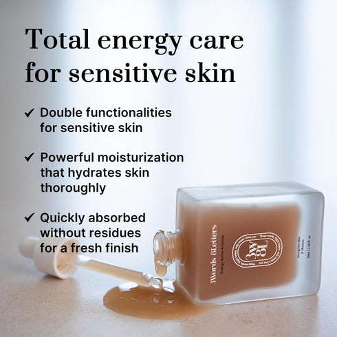 Energy Active Serum 1.69 fl oz | Vegan Face Ampoule for All Skin Types | Soothing & Moisturizing Korean Skin Care