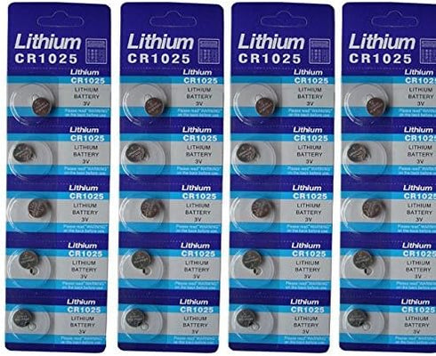 Generic Cr1025 Br1025 1025 3V Lithium Batteries 20 Pcs 4 Cards FBA