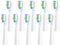 Replacement Toothbrush Heads 10 Pack for Bitvae Daily D2 Rechargeable Toothbrush, White Refills