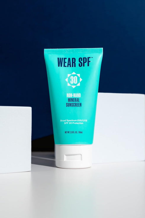 Non-Nano Mineral Sunscreen SPF 30, Broad-Spectrum, Reef-Safe, Zinc Oxide Lotion for Face and Body, 2 oz