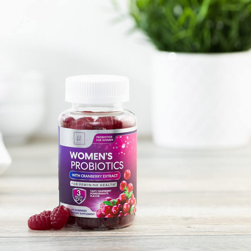 Women's Probiotic - Gummy for Digestive Health, Vaginal pH, Urinary & Immune Support - 60 Gummies