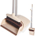 Broom and Dustpan Set with Long Handle, Light Weight Stainless Steel Poles