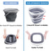 2 Pack Collapsible Buckets (10L, 2.6 Gallon) - Portable Mop Bucket for Outdoor, Garden, Camping, Fishing, Car Wash,