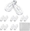 Push-in Eyeglass Nose Pads, 6 Pairs of 15mm Soft Silicone Air Chamber Nose Pads for Glasses