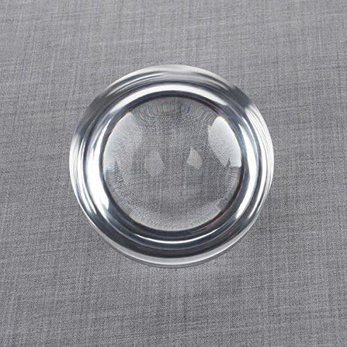 Beileshi 5X Acrylic Paperweight Magnifying Glass, 80mm Desktop Dome Magnifier for Reading