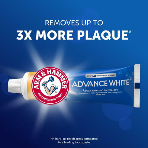 Hammer 6 (Pack 3) Arm & Advance White Extreme Whitening Toothpaste, Clean Mint, Ounce