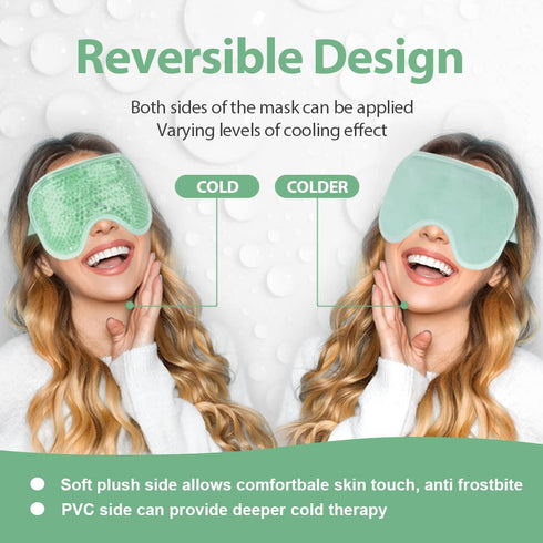 NEWGO 2 Pack Cooling Eye Mask – Reusable Gel Eye Pack for Puffy Eyes, Post Surgery, Dark Circles, Stress Relief