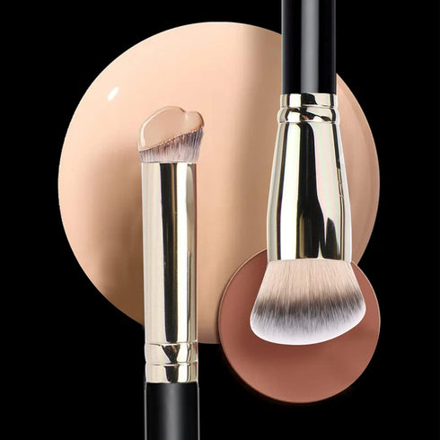Makeup Brushes DPOLLA Pro Foundation & Flawless Concealer Brush, Premium Luxe Hair for Blending Liquid & Mineral Makeup