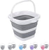 Collapsible Bucket, 5L 1.3 Gallon Small Cleaning Mop Bucket, Portable Plastic Foldable for Household, Camping