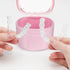 FOMIYES Leak-Proof Bath with Cleaner Brush and Retainer Holder Box, Complete Clean Care for Dentures, Braces (Pink)