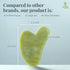 STARR-GIA Certified 100% Xiuyan Jade Gua Sha Massage Tool, Face Massager for Puffiness and Blood Flow