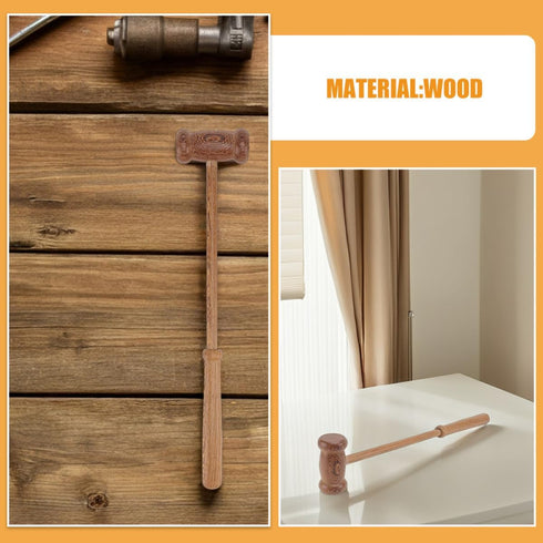 Hammer 2pcs Set Hammers Wooden Back Massager Handheld Body and Neck Massage Knocking for Muscle Relief and Stress