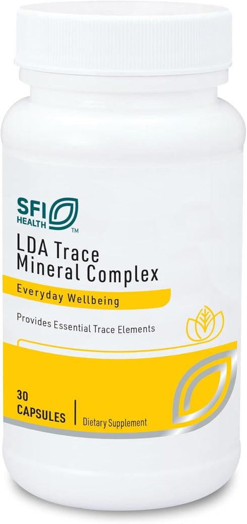 LDA Trace Mineral Complex - 11 Essential Trace Elements, 30 Vegetarian Capsules by Klaire Labs