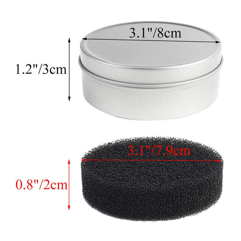 8pcs Makeup Brush Cleaner set - 2 Pack Makeup Brush Cleaner with 6pcs Replacement Sponge, Dry Makeup Brushes Cleaner Sponge Eye Shadow or Blush Color Removal Quickly Switch to Next Color