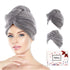 JEFFSUN Microfiber Hair Towel Wrap for Women, 2 Pack Super Absorbent Quick Dry Turban for Curly Long Thick Hair, 2