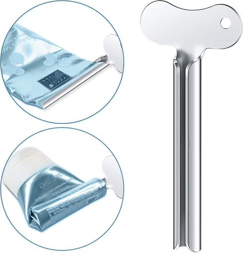 ZOCONE Toothpaste Squeezer, 6pcs Metal Tube Squeezer Key, Stainless Steel Toothpaste Roller for Paint, Cream, Cosmetic
