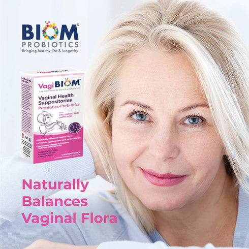 VagiBiom Lactobacillus Suppository: Microbiome Flora balance and Odor Control Regimen; Balance and Nourishes Healthy