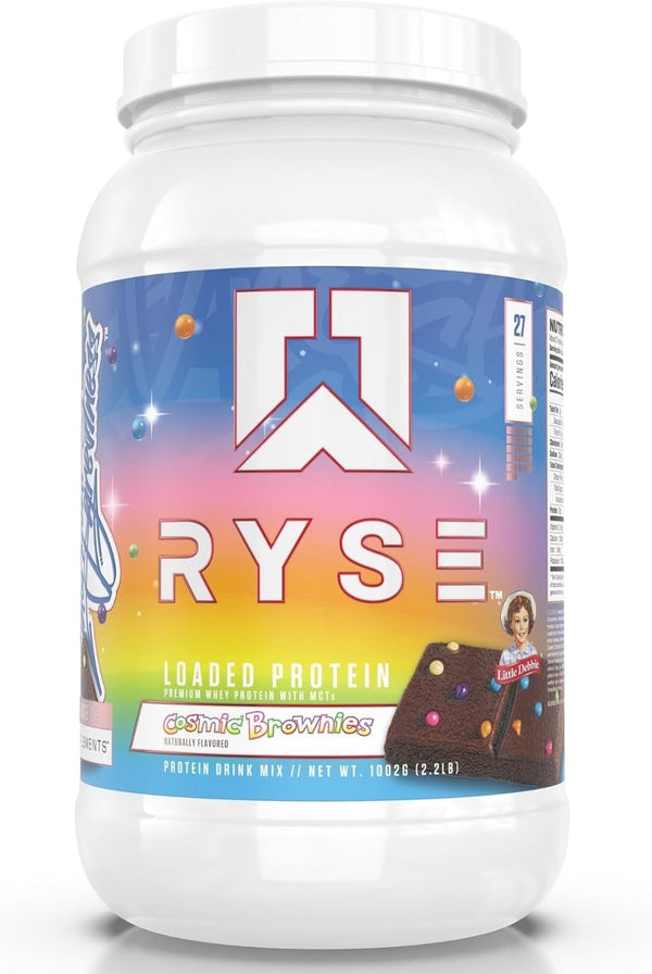 Ryse Loaded Protein Powder, 25g Whey Protein Isolate & Concentrate, Low Carbs & Low Sugar, 27 Servings