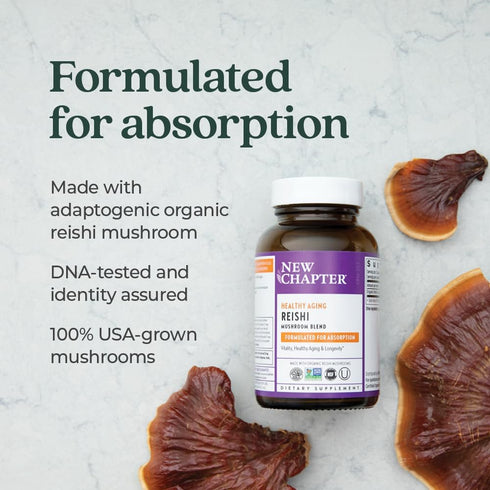 New Chapter Reishi Mushroom, LifeShield Reishi for Healthy Aging, 60 ct