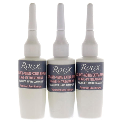 Roux 233 Anti-Aging Extra Repair - Leave In Treatment with Strengthening Keratin, 3 Applications