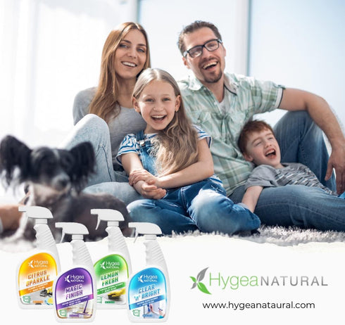 Ready to Use Cleaners - 4 Pack Non-Toxic Cleaning Products Starter Kit for Floor, All Purpose Surfaces, Degreaser, and