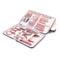 Nail Clippers and Beauty Tool Portable Set - Rose Gold Stainless Steel 18 in 1 Manicure Set with Leather Bag