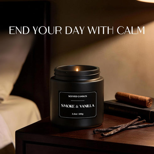 Set, Set, 7 oz) NORVENCE Scented Candles Gift Stress Relief Candles for Home, Premium Soy Candle Candles for Men