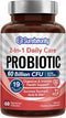Probiotics 60 Billion CFU, 19 Strains for Men & Women, 2-in-1 Daily Care Probiotic, 60 Veggie Capsules