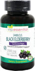 ELP ESSENTIAL Black Elderberry Capsules 2000mg | 100 Count | Super Concentrated Sambucus Extract for Antioxidant and