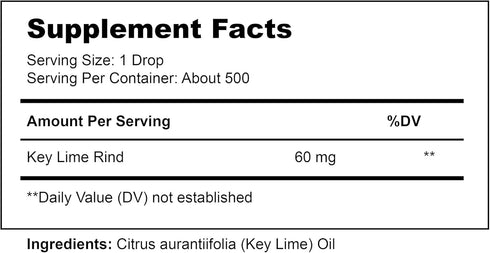 Key Lime Essential Oil, 1 oz (30ml) - 100% Pure Aromatherapy Grade, Boosts Energy and Focus