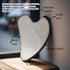 TIKMOON Set, Gua Sha Scraping Tool Heart-Shaped Metal Gua Sha Face Massage Tool, Facial Massage Wand for Face, Neck