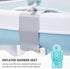 80x40cm Inflatable Bathtub Chair Tub Portable Foldable Shower Basin Travel Tub Seat for Elderly and Pregnant Women Blue