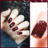 VERONNI Red Glitter Nail Gel Polish - Reflective Flashing Gel Nail Polish for Shiny Nail Art, Soak Off UV LED