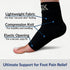SB SOX Ankle Compression Sleeve, Plantar Fasciitis Compression Socks for Heel Pain Relief (Solid Black)