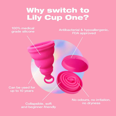 Intimina Lily Cup One – The Collapsible Menstrual Cup for Beginners, Teen Users