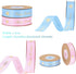 Happy Birthday Ribbon 2 Rolls, 1.5cm Satin Gift Wrap Ribbons for Bouquet, DIY Flower Birthday Wrapping, Party Supplies