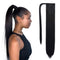 SEIKEA Clip in Ponytail Extension, 28 Inch Long Straight Synthetic Hairpiece, Wrap Around - Black