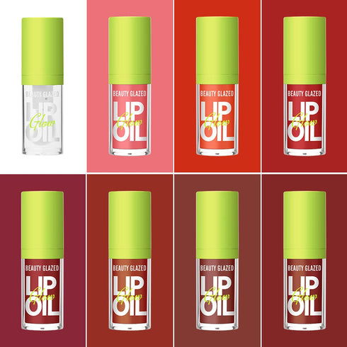Beauty Glazed Big Brush Head Lip Oil, Ultra-Hydrating Glossy Finish Lip Glow Oil, 1, 101# MEET