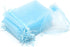 100Pcs Organza Bags, 5x7 Inch Sky Blue Sheer Baby Shower Party Favor Bags with Drawstring for Wedding Candy Pouches