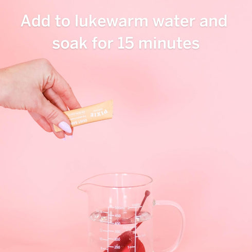 Pixie Cup Dust Menstrual Cup Sanitizer - Menstrual Disc Sanitizer + Period Cup Cleaner - Just add Water - Portable