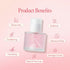 Rosy Night Repair Hair Essence, 50ml / 1.69 fl. Oz - Vegan Oil with Damask Rose Extract for Damaged Hair