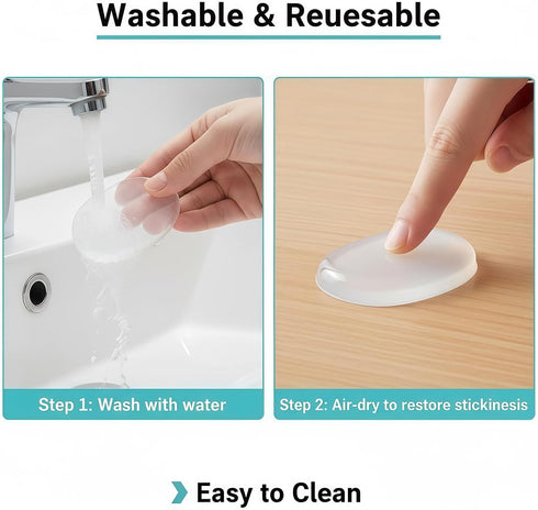 VASANA 36PCS Round Shape Soft Silicone Gel Adhesive Heel Grips Pads Liner Anti Slip Non-Slip Stickers Anti-wear Insole