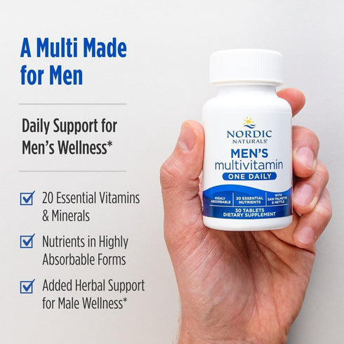 Immunity 20 30 30 Nordic Naturals Mens Multivitamin One Daily - Bone, Energy, & Blood-Vessel Support - Supplement