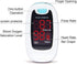 CONTEC CMS50M Fingertip Pulse Oximeter Blood Oxygen Saturation Monitor with Lanyard Blue White Color