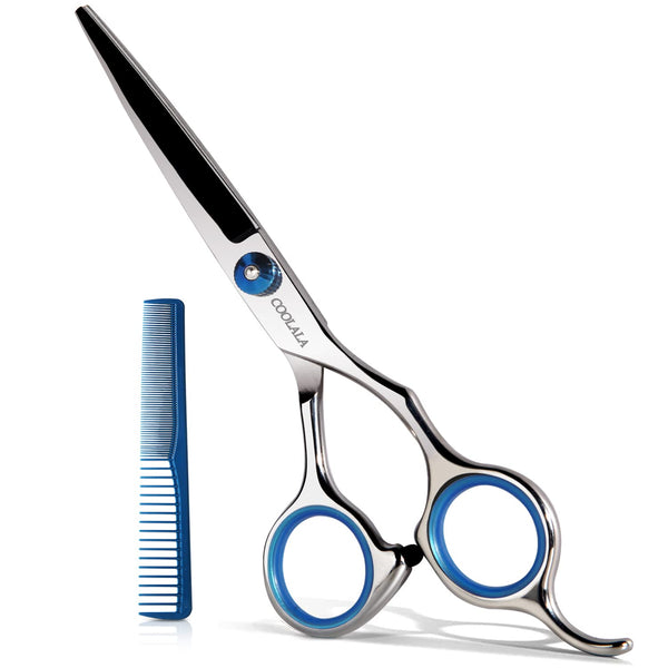 Stainless Steel Hair Cutting Scissors 6.5 Inch - Professional Salon Barber Haircut Shears, One Comb Included