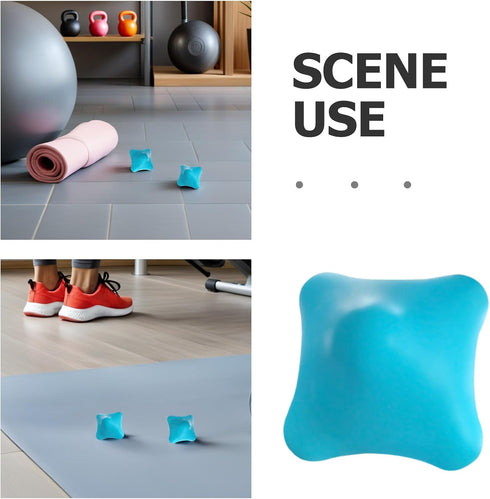 VILLCASE Silicone Massage Ball Handheld Deep Tissue Fascial Trigger Point Massager for Muscle Relaxation Neck Shoulder