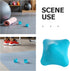 VILLCASE Silicone Massage Ball Handheld Deep Tissue Fascial Trigger Point Massager for Muscle Relaxation Neck Shoulder